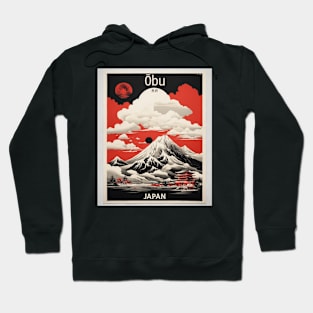 Obu Japan Vintage Poster Tourism Hoodie